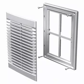 Вентс МВ 126 251х182 мм, Решетка вентиляционная приточно-вытяжная (белая)