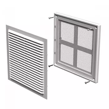 Вентс МВ 150 204х204 мм, Решетка вентиляционная приточно-вытяжная с (белая)