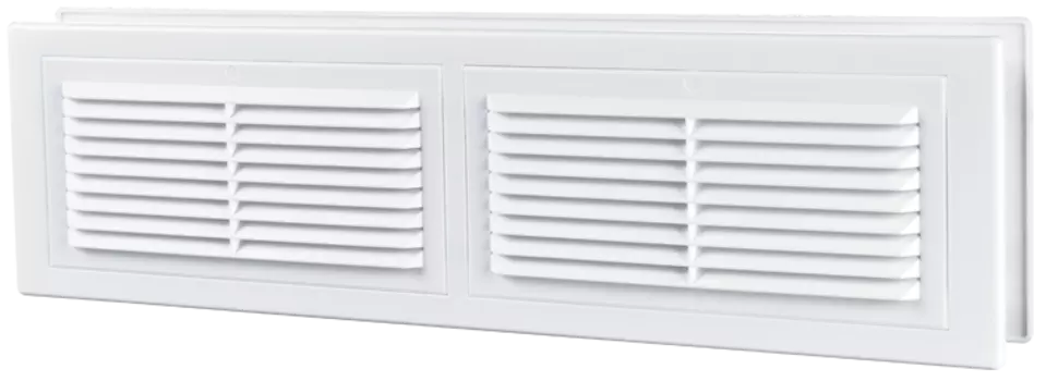Вентс МВ 380/2 104х382 мм, Решетка вентиляционная приточно-вытяжная (белая)