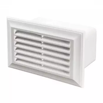 Вентс Пластивент 871 232х93 мм, Решетка торцевая для плоских вентиляционных каналов (белая)