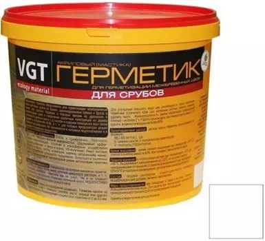 VGT, 15 кг, Герметик акриловый для срубов белый