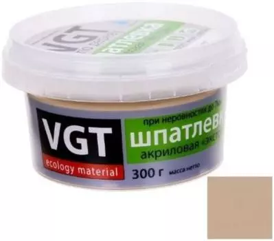 VGT Экстра береза, 0,3 кг, Шпатлевка акриловая по дереву