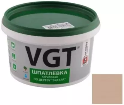 VGT Экстра береза, 1 кг, Шпатлевка акриловая по дереву