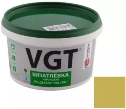 VGT Экстра дуб, 1 кг, Шпатлевка акриловая по дереву