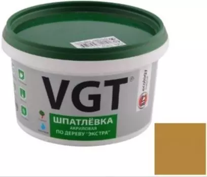 VGT Экстра лиственница, 1 кг, Шпатлевка акриловая по дереву