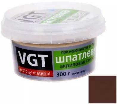VGT Экстра махагон, 0,3 кг, Шпатлевка акриловая по дереву