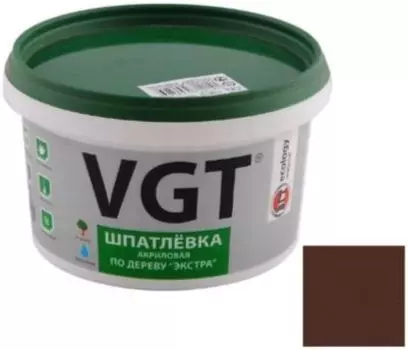 VGT Экстра махагон, 1 кг, Шпатлевка акриловая по дереву