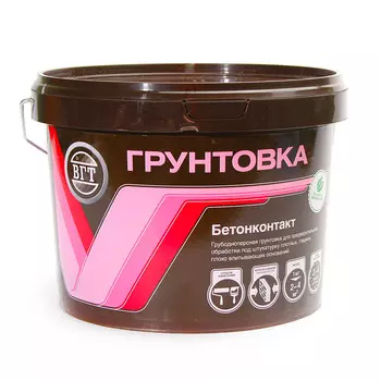 VGT ВД-АК-0301 Бетонконтакт, 8 л, Грунтовка для бетона акриловая