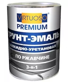 Virtuoso 3 в 1 1.9 кг, Грунт-эмаль алкидно-уретановая по ржавчине (серая)