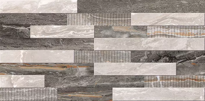 Декор для плитки Vitra Bergamo K946621LPR 3D Микс Теплая гамма 30х60 см