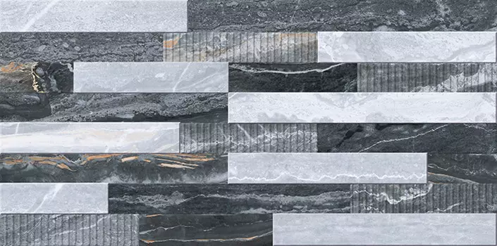 Декор для плитки Vitra Bergamo K946622LPR 3D Микс Холодная гамма 30х60 см