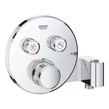 Внешняя часть термостата Grohe Grohtherm SmartControl 29120000 со встроенным держателем ручного душа