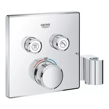 Внешняя часть термостата Grohe Grohtherm SmartControl 29125000 со встроенным держателем ручного душа