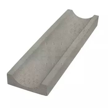 Водоотвод из искусственного камня White Hills Тиволи С955-80 прямой серый