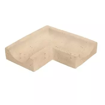 Водоотвод из искусственного камня White Hills Тиволи С956-21 угловой светло-песочный