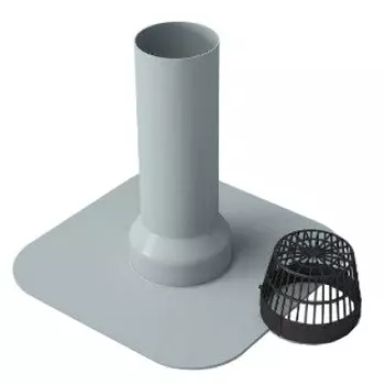 Воронка экструдированная Технониколь 361585 ПВХ 100х240 мм с листоуловителем