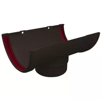 Воронка желоба Grand Line ПВХ D120/87 мм коричневая