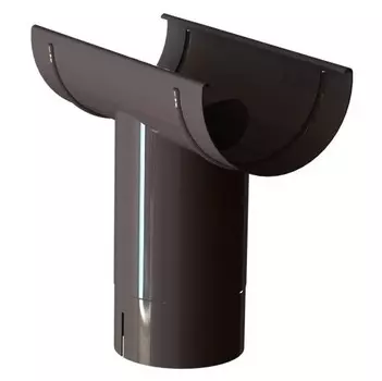 Воронка желоба Linkor D150/100 мм RAL 8019 темно-коричневая