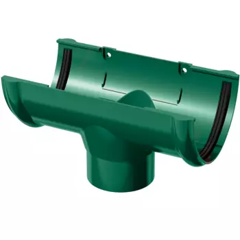 Воронка желоба Технониколь ПВХ D125/82 мм зеленая