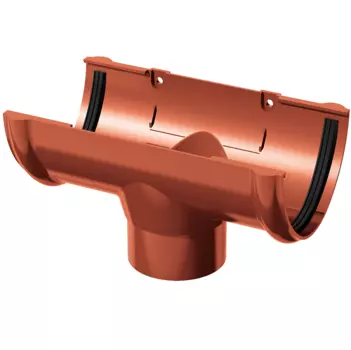 Воронка желоба Технониколь ПВХ D125/82 мм красная