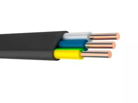 ВВГнг-П-LS 3х1.5 мм2, 100 м, Кабель силовой плоский (ГОСТ) бухта