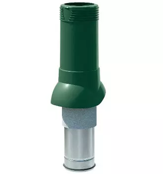 Выход вентиляционный Технониколь D125/160 мм изолированный зеленый