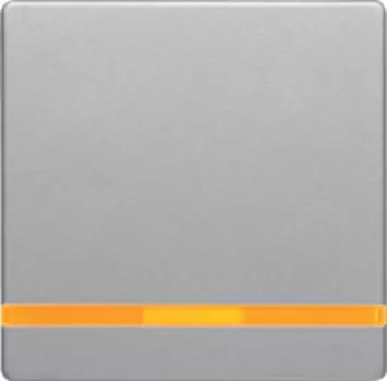 Выключатель Berker Q.3 одноклавишный с подсветкой универс. вкл/выкл с 2-х мест 10 А / 250 В~ алюминий с эффектом бархата