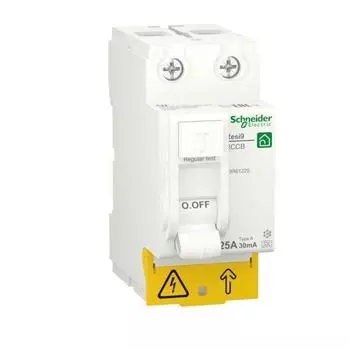 Выключатель дифференциального тока 25А 2P 30мА тип A RESI9 R9R61225 Schneider Electric