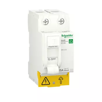 Выключатель дифференциального тока Schneider Electric RESI9 25А 2P 30мА тип AC