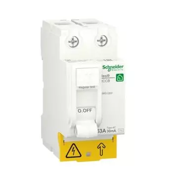 Выключатель дифференциального тока Schneider Electric RESI9 R9R51263 2P 63А тип AC