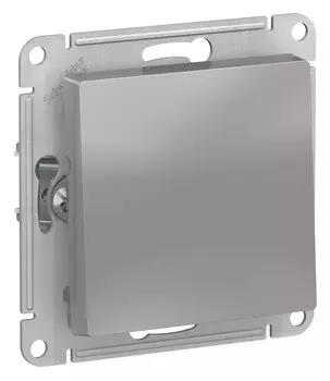 Выключатель кнопочный одноклавишный ATN000315 Schneider Electric AtlasDesign алюминий
