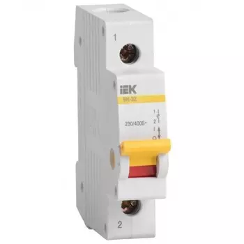 Выключатель нагрузки мини-рубильник IEK ВН-32 1Р 32А