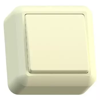 Выключатель накладной Кунцево-Электро Оптима А110-377 одноклавишный слоновая кост