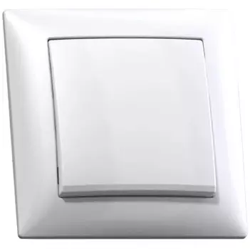 Выключатель накладной Кунцево-Электро Селена С110-378 одноклавишный белый