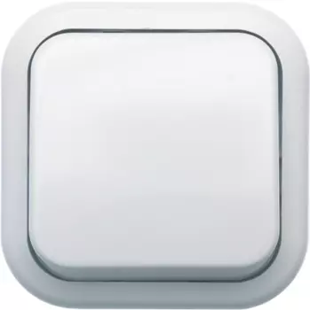 Выключатель накладной Кунцево-Электро Валентина А16-038 одноклавишный белый