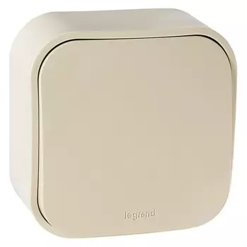 Выключатель накладной LeGrand Quteo 782230 одноклавишный слоновая кость