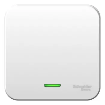 Выключатель накладной Schneider Electric Blanca BLNVA101111 одноклавишный с изолирующей пластиной и индикатором белый