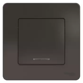 Выключатель накладной Schneider Electric Blanca BLNVS010116 одноклавишный с индикатором антрацит