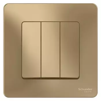 Выключатель накладной Schneider Electric Blanca BLNVS100504 трехклавишный титан