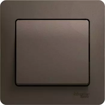 Выключатель накладной Schneider Electric Glossa GSL000812 одноклавишный шоколад
