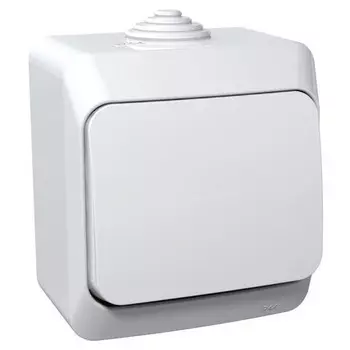 Выключатель накладной Schneider Electric Этюд BA10-041B IP44 одноклавишный белый