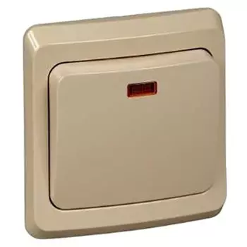 Выключатель накладной Schneider Electric Этюд BC10-005K одноклавишный кремовый