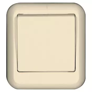 Выключатель накладной Schneider Electric Прима A16-051-S одноклавишный слоновая кость