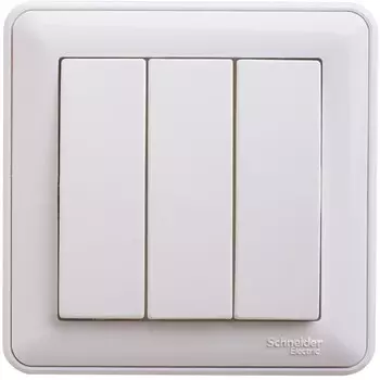 Выключатель накладной Schneider Electric W59 VS0510-351-18 трехклавишный белый