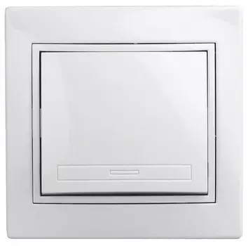 Выключатель одноклавишный Intro Plano 1-101-01 белый