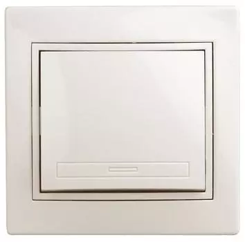 Выключатель одноклавишный Intro Plano 1-101-02 слоновая кость