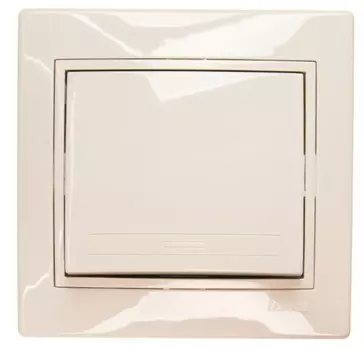 Выключатель одноклавишный Lezard Mira 701-0202-100 белый