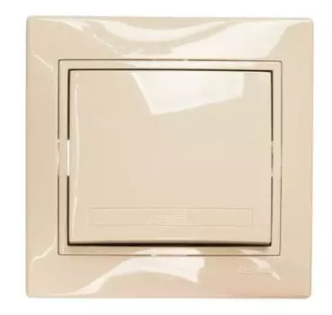 Выключатель одноклавишный Lezard Mira 701-0303-100 крем