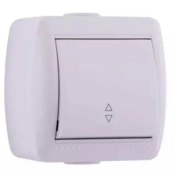 Выключатель проходной Lezard Nata 710-0200-100 белый