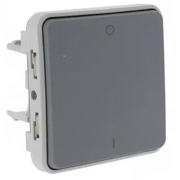 Выключатель встраиваемый LeGrand Plexo 069530 одноклавишный серый